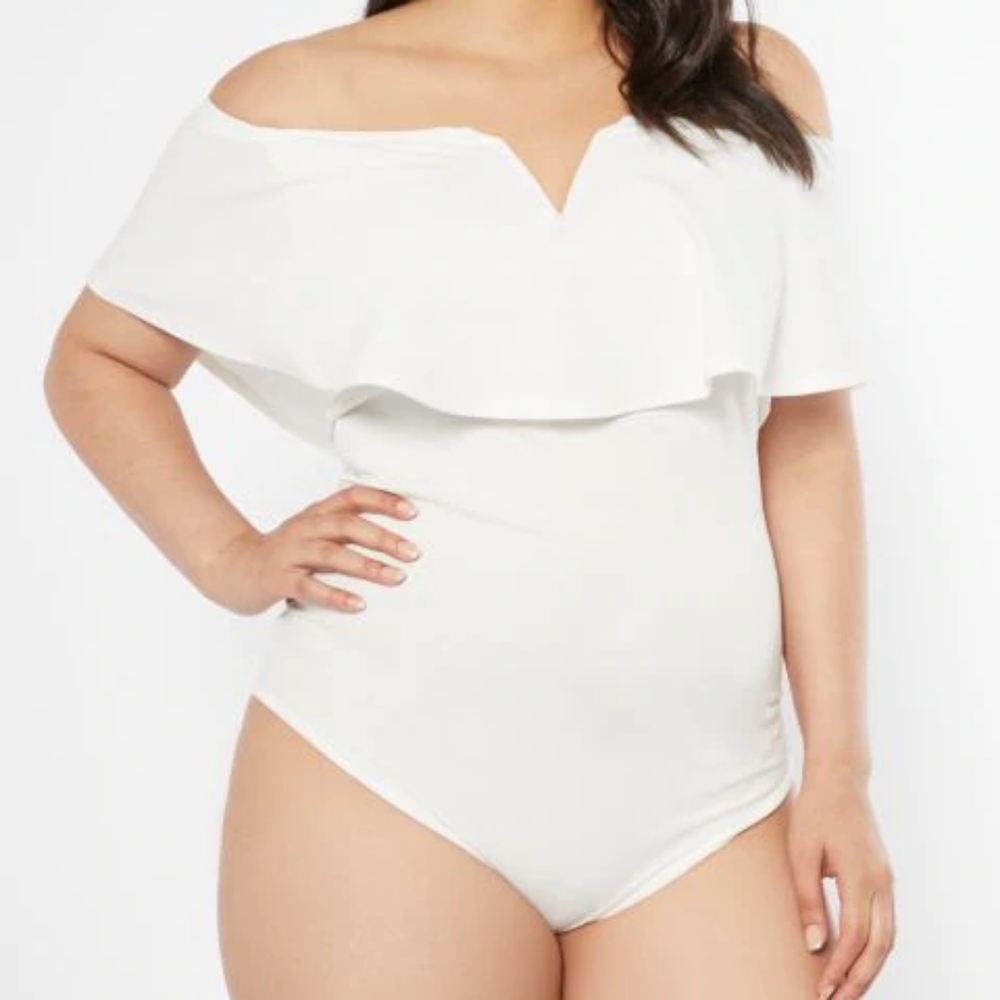 Rue 21 white bodysuit